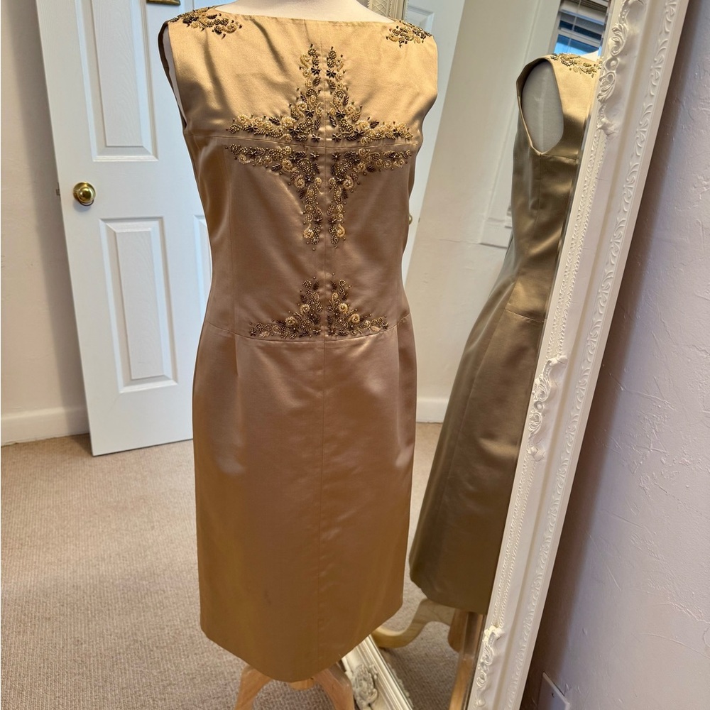 Vintage Gold cocktail beaded dress